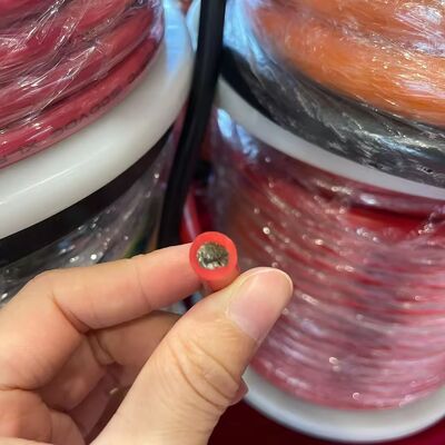 Super Soft Silicone Wire Battery Cable 200C High Temperature 600V for New Energy Systems