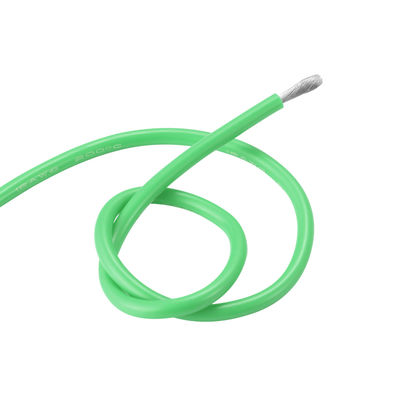 600v 150C Silicone Rubber Insulated Wire UL3213 8AWG FT2 Green For UAV Lights