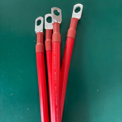 Кабель 2AWG до 10AWG для соединения батареи с силиконовой изоляцией и терминалами M6 M8 M10 для автомобильных солнечных автомобилей RV